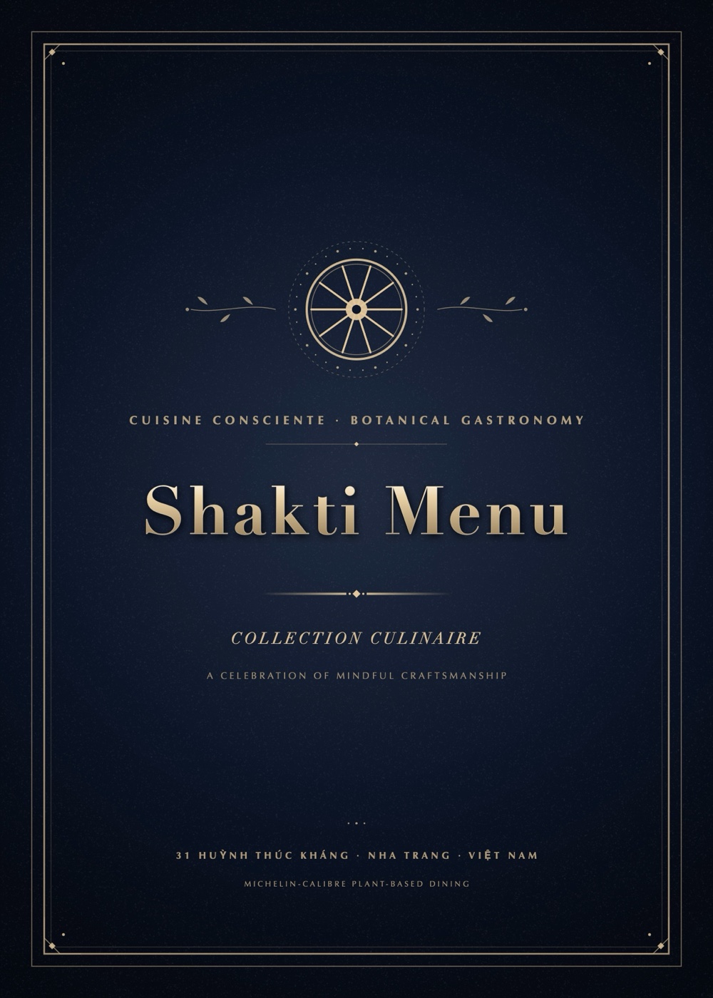 Thực Đơn Shakti - Bìa Trước